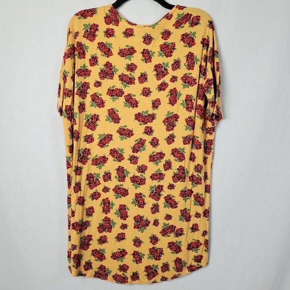 LulaRoe XS Yellow Floral Top - Picture 6 of 7